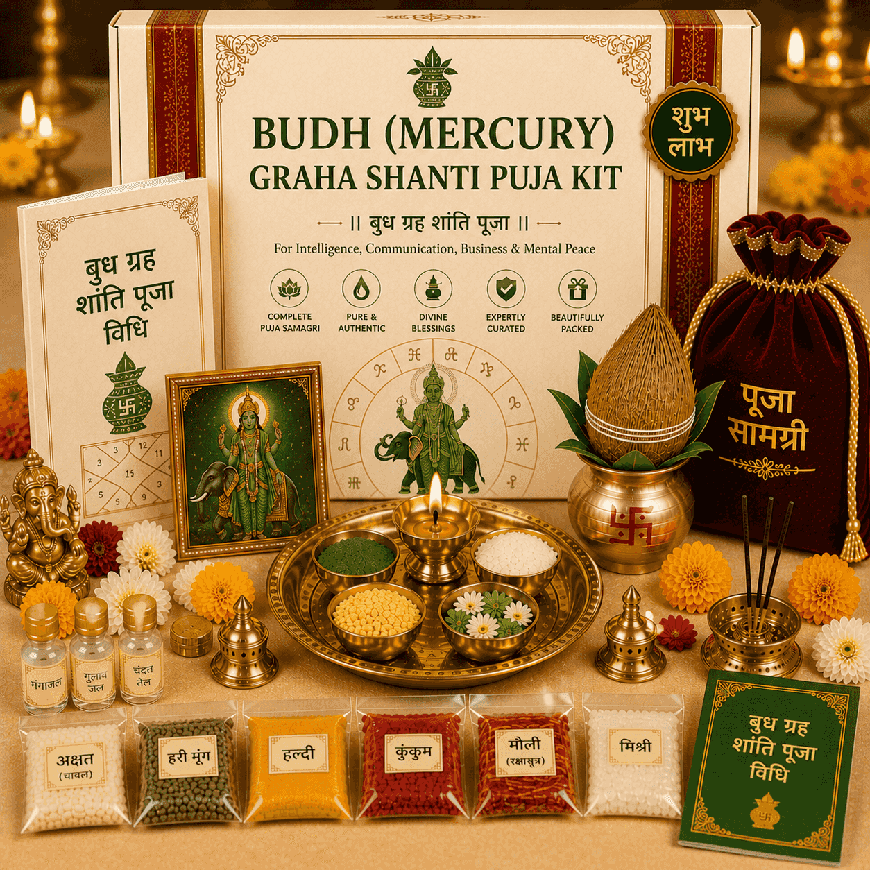Budh (Mercury) Graha Shanti Puja Kit