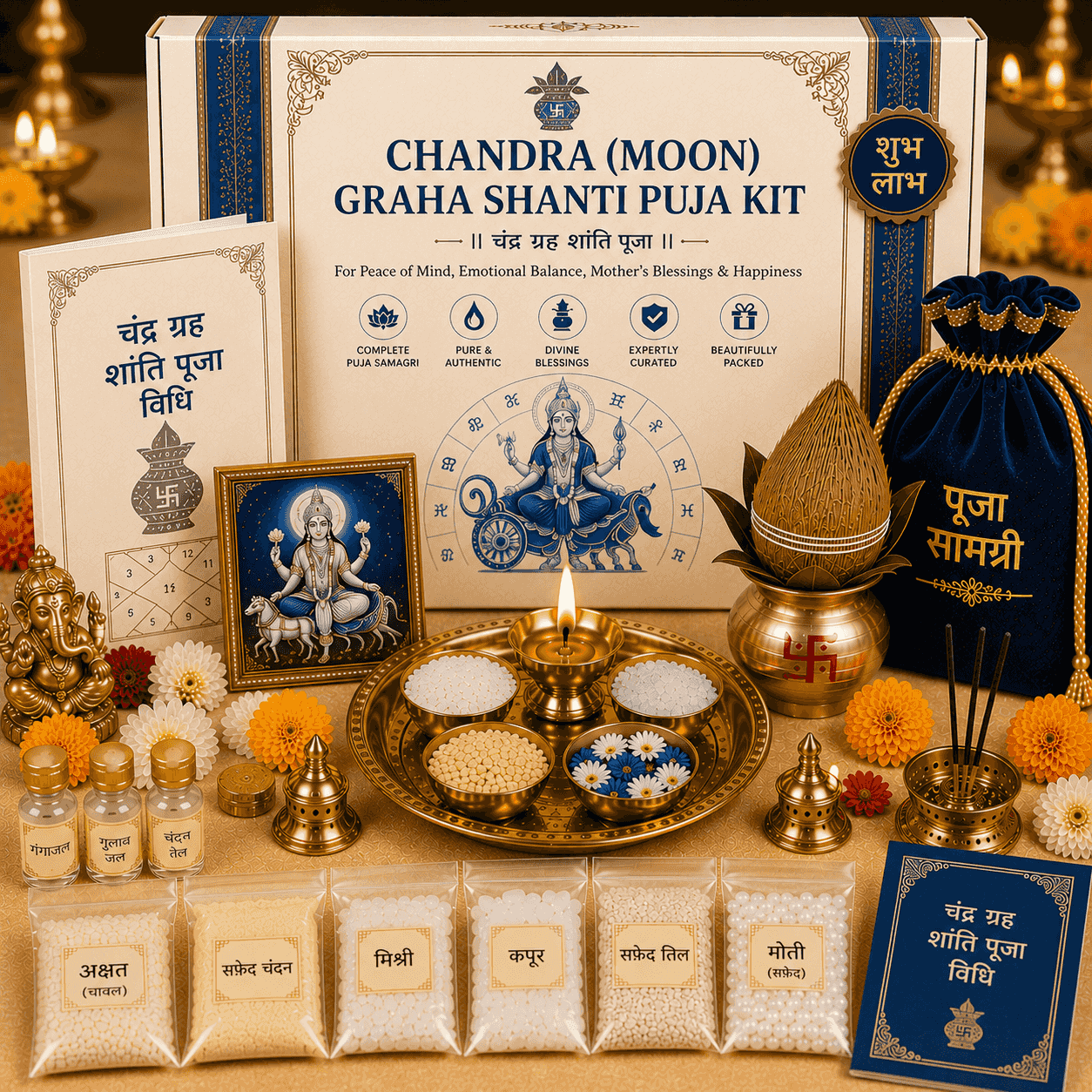 Chandra Graha Shanti Puja Kit