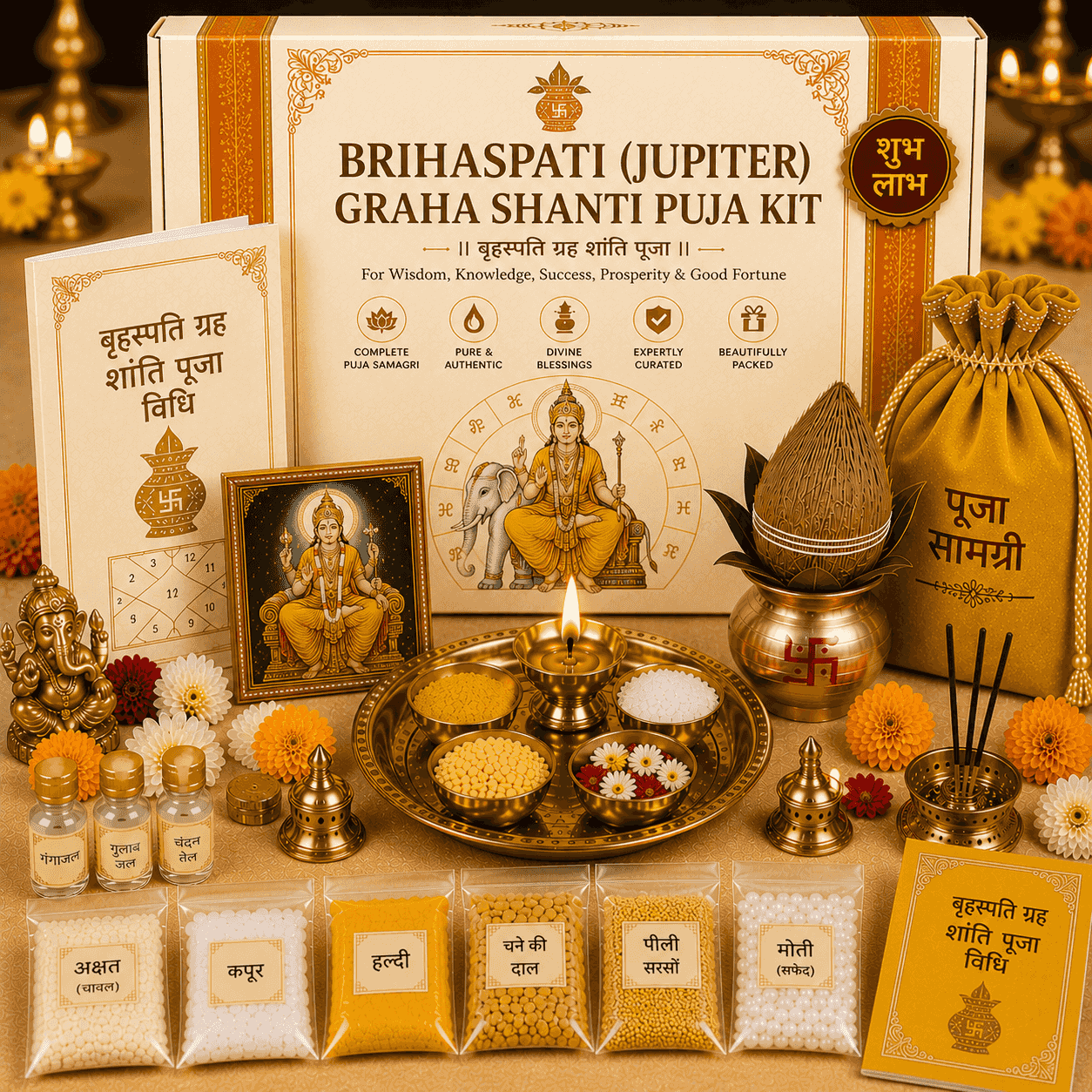 Brihaspati (Jupiter) Graha Shanti Puja Kit