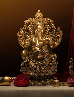 Brass Ganesha Statue